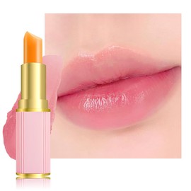 Cherry blossom lipstick Color Changing Lipstick PH Lipstick Lip Balm,Rich in Vitamin E for All-Day Moisture,Temperature Change Long Lasting Moisturizer Waterproof labiales (cherry blossom)