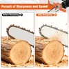 Blosail 2-in-1 Chainsaw Sharpener Kit with Round & Flat Files