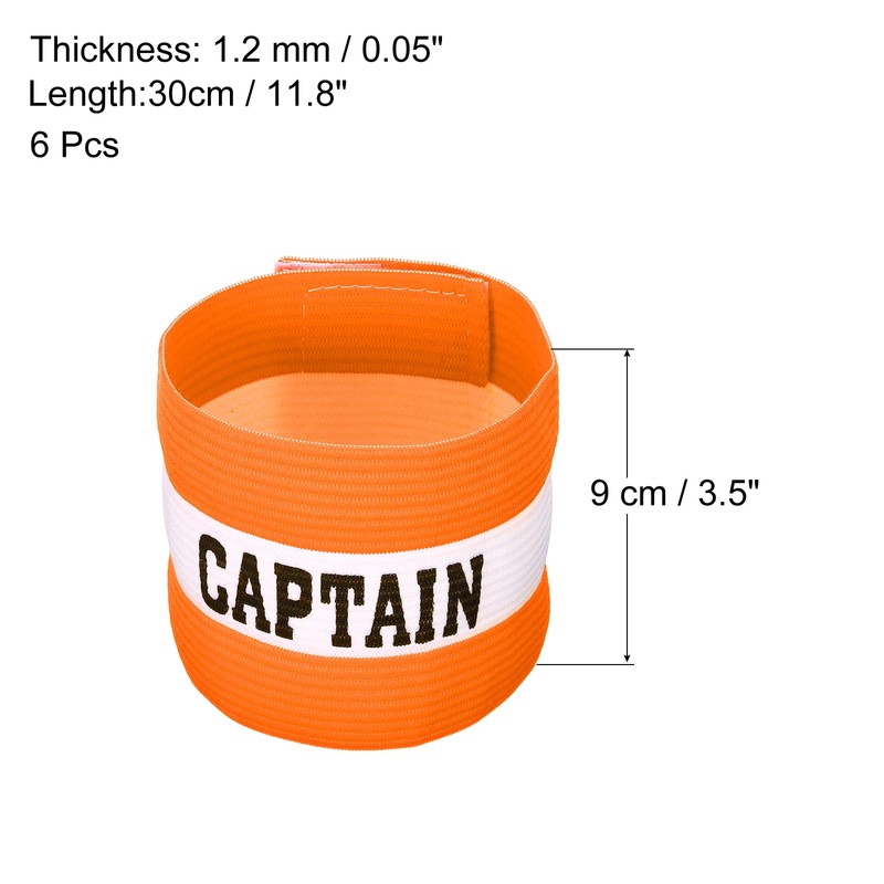 PATIKIL Captain's Armband, 6 Pack Elastic Arm Band for Soccer