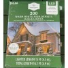 Holiday Time 200-Count WARM White LED High-Density Icicle Lights white