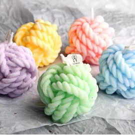 Molde Para Vela De Nudo Tejido De Silicón. Velas