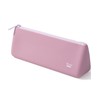 Mr. Pen- Silicone Pencil Case Pouch, Dusty Pink, Aesthetic Triangular