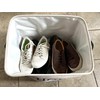 Shoe Storage Bin and Organizer for Hallway, Entryway or Mudroom.