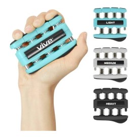 🖐️💪 Pack de 3 Ejercitadores para Dedos Vive Health: Fuerza, Movilidad y Rehabilitación