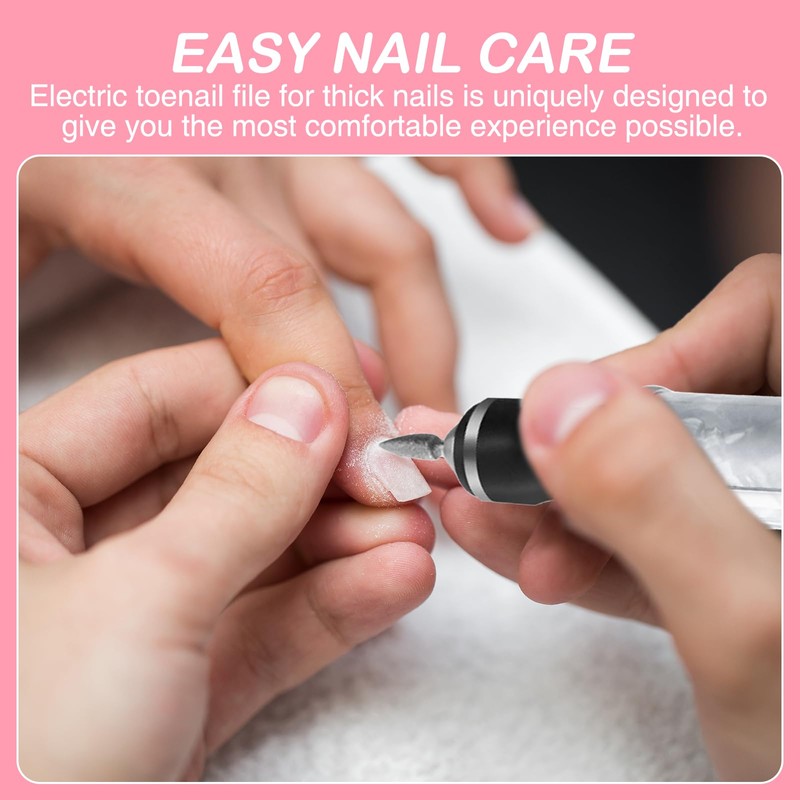 Bettinay 4 Speeds Nail Grinder for Thick Toenails Set, Electric