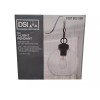 DSI LIGHTING Irie 1-Light Earth Black Pendant with Clear Seedy Glass Shade