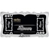 CRUISER ACCESSORIES 22630 Queen License Plate Frame, Chrome/Clear w/Fastener caps
