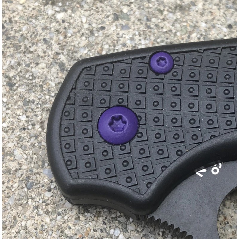 DH Flat Purple Screws Set For Spyderco Para 3 FRN