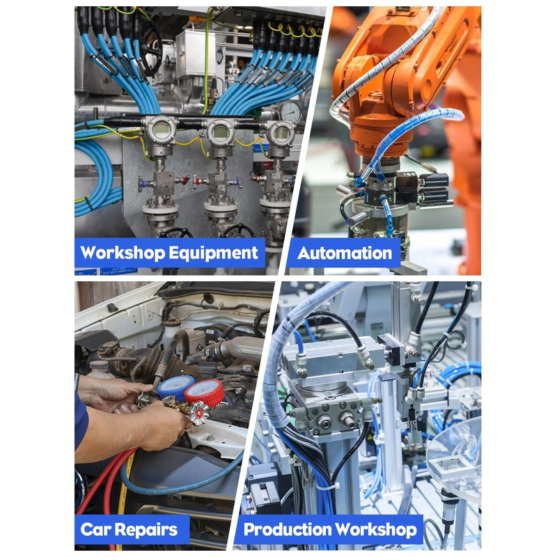 36PCS Push-to-Connect Air Line Fitting Plug, Kalolary Quick Connect End