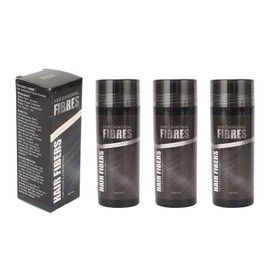 3pcs 15g Hair Volumizing Powder Fluffy Dense Hair Thickening Fibers for Daily Use Black