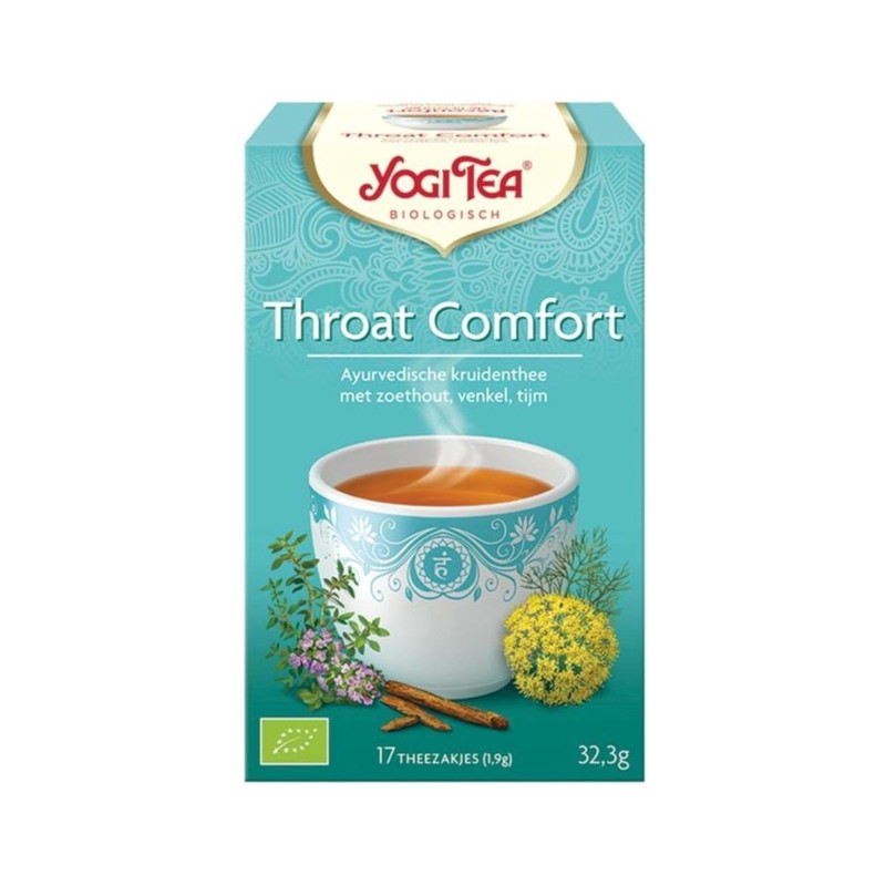 Yogi TEAS - AYURVEDIC Organic Ancient Herbal Formula Throat Comfort