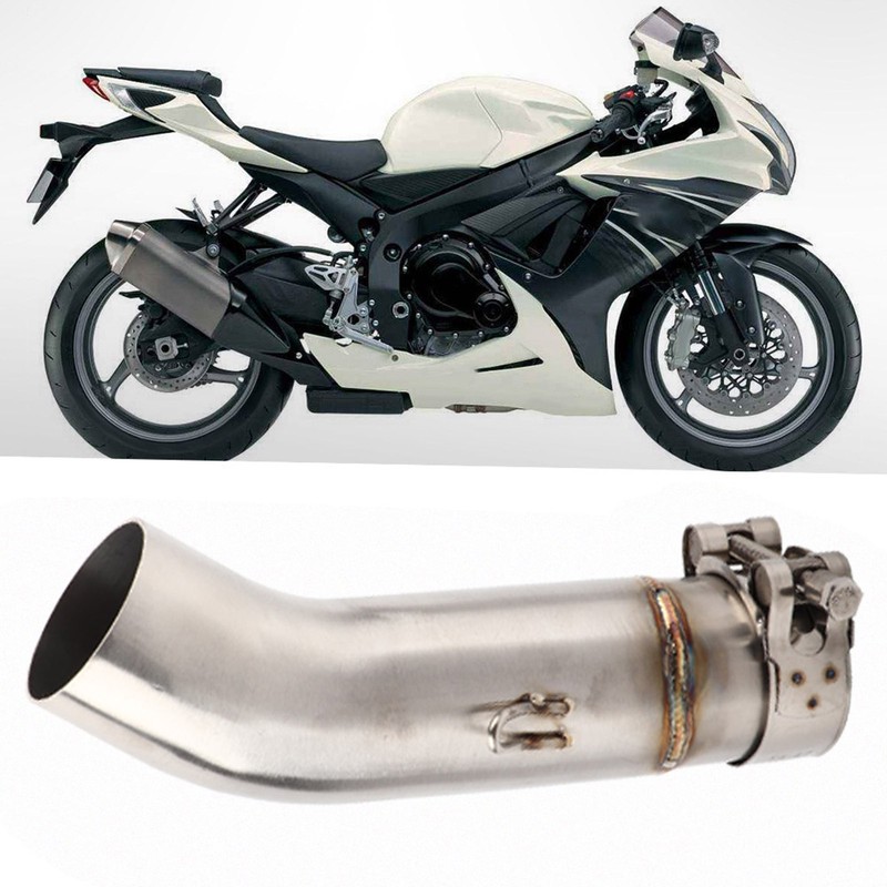 Motorcycle Exhaust Connecter Half MidPipe Fits for Suzuki GSXR 600
