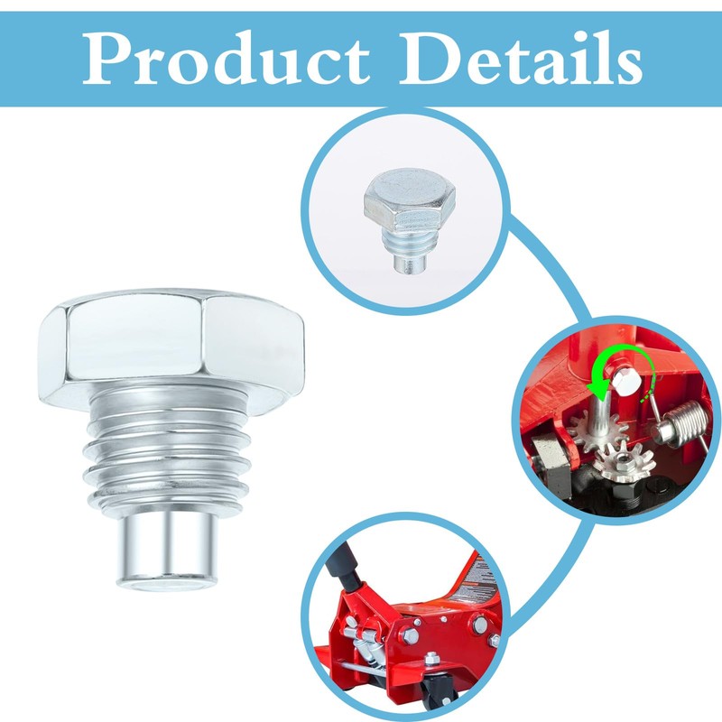 Pack of 3 Trolley Jack Handle Bolts Stainless Steel Trolley