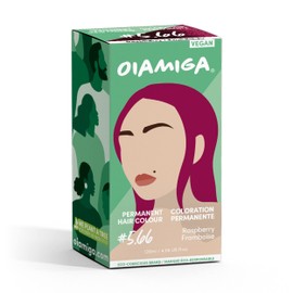 Oiamiga Raspberry Permanent Hair Colour with Natural Ingredients 120 ml