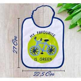 Ellepi Elastic Nursery Bibs and Laces Cotton Waterproof, Medium Child