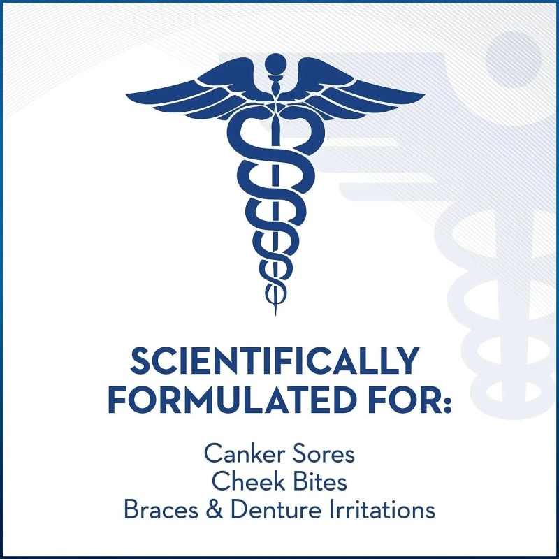 Oral-B Mouth Sore Oral Rinse Soothing Mint Flavor 8oz each,