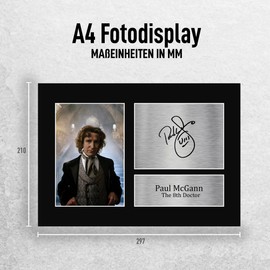 HWC Trading A4 Paul McGann Dr Who A4 Printed Autograph Picture For TV Show Fans - A4
