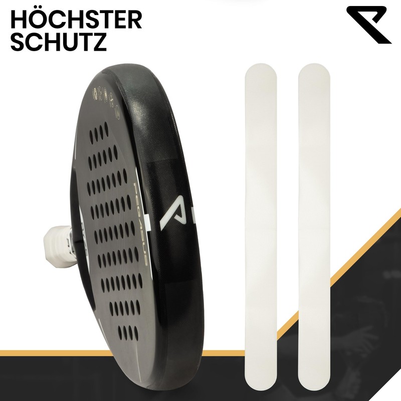 RYZE Transparent Padel Racket Protection - Rough Surface - Padel
