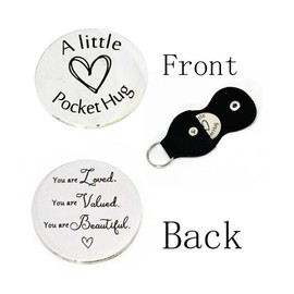 You Are Loved Gifts for Women Girls Inspirational Gifts for Granddaughter Daughter Encouragement Motivational Gifts for Niece Mom Sister Pocket Hug Token You Are Beautiful Keychain for Best Friend