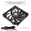 TR TL-C12015B Computer Case Fan, 4 Pin Silent PWM Fan,