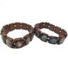Christian Bracelet Wooden Holy Saints Bracelets Rosary Catholic Stretch Bangle