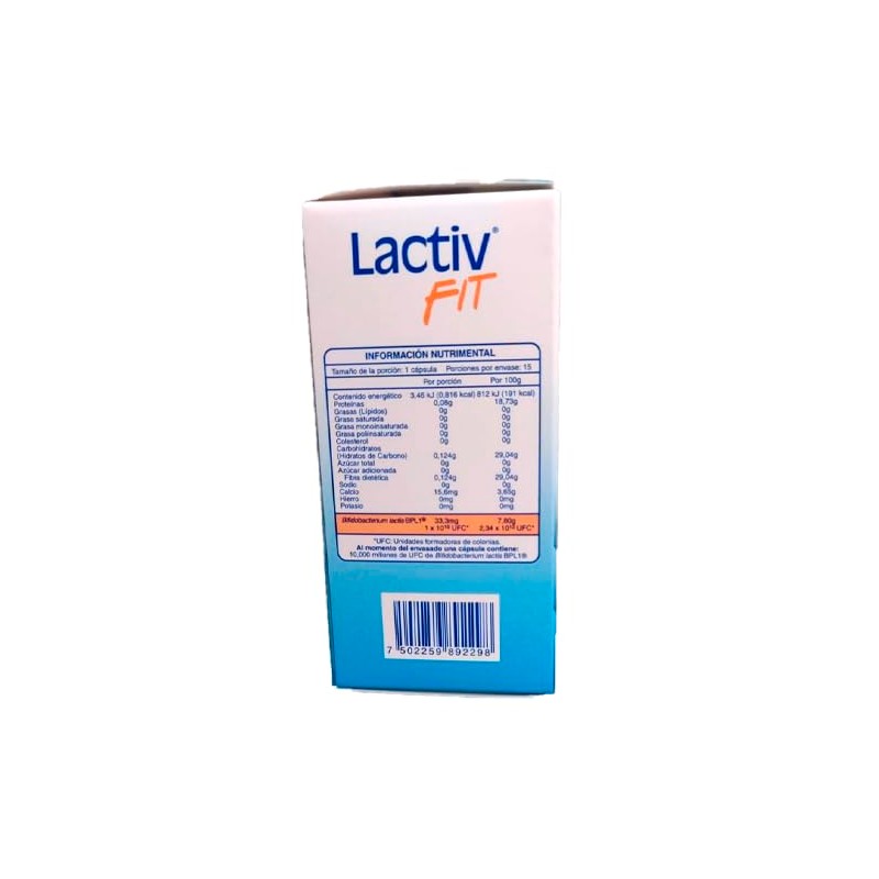 Lactiv Fit Pack 2 Cápsulas Probioticas Desinflamatorias Para Mejorar Salud