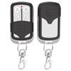 2 Pcs Universal Garage Door Opener Remote Keychain 4-Button Programmable