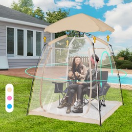 All Weather Proof Pod Sports Tent,Outdoor Weather Tent Sports Pod Instant Tent Shelter with Sealed Floor,MultiPod Screen Tent with Carry Bag,Bubble Tent for Sport Event,Camping,Fishing 63"x63"x62"