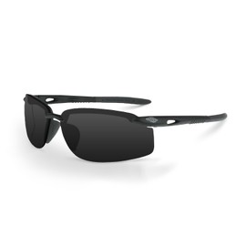 Crossfire 1241 W Safety Glasses, Smoke Lens/Crystal Black Frame, One Size