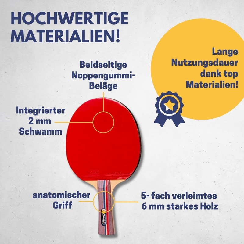 Best Sport Training Table Tennis Bat - Multi-Colour