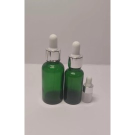Meliars Frasco Gotero Verde 30ml, 20ml Y 2ml Bulbo Plata (40 Pzs)