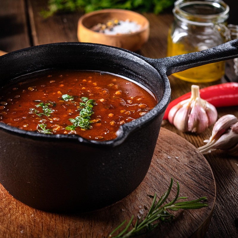 Jim Beam JB0204 Pre-Seasoned Heavy Duty Construction Cast Iron Basting