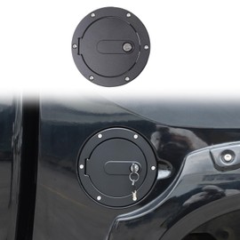 Car Fuel Tank Cap Replacement Anti-theft Lock Cap Compatible with Toyot@ Tundra 2017-2021 Truck Door Locking Gas Tank Door Cap with Lock accessories (style A)