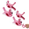 Beach Towel Chair Clips 4Pcs, Big Size Flamingo Pink, Plastic