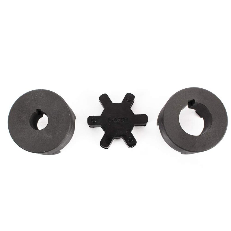 1/2" to 7/8" L075 Flexible 3-Piece L-Jaw Coupling Set &
