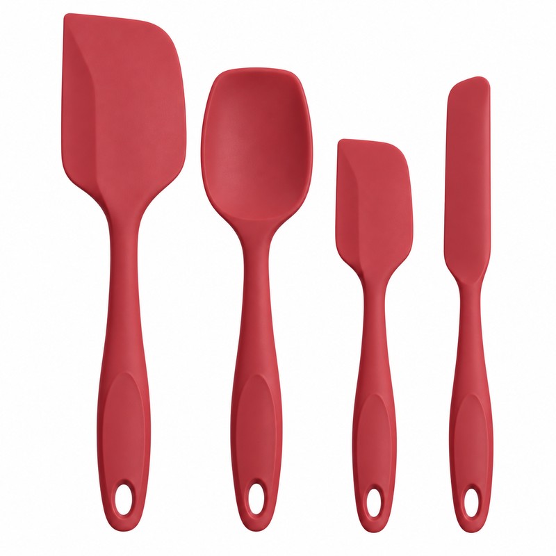 Silicone Spatula Set for Cooking and Baking – 4-Piece Heat-Resistant