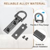 PATIKIL Bag Side Clip Buckle, 4 Pcs Metal Purse Suspension