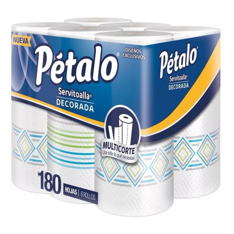Pétalo Toallas Cocina Petalo Servitoalla Multicorte 6 Rollo