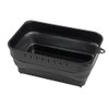 BLKP. Pearl Metal Washtub, Square Shape, Foldable, Includes Drain Stopper,