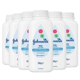 Johnson's Baby Powder Talc Talcum Soft Skin Care Protect Bottles - Pack of 6 x 200 G