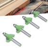 4 Pcs Roundover Router Bit 8mm Shank 5/8in 3/4in 7/8in
