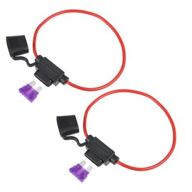 X AUTOHAUX 2 Set 14 Gauge Car Blade Style Inline Fuse Holder with 35A Fuse
