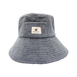 Totonoi Japan Sauna Hat, Washable, Towel, Men's, Women's, Sauna Hat, Washable, Includes Brim, multicolor (blue / gray)