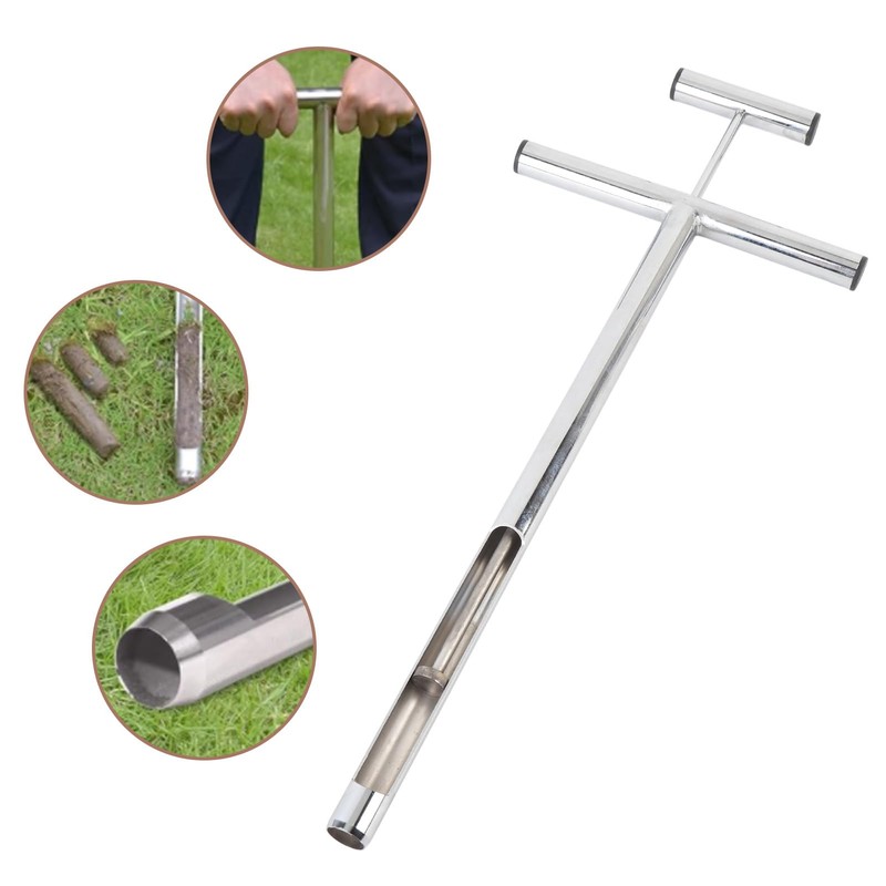 GOTOTOP Superior Workmanship Stainless Steel Soil Sample Probe with Ejector