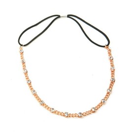Arras Creations Fashion Crystal Headband/Hair Accessory for Women / AZFJHB018-GCL Gold