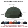 Hebenie Docker Hat Men Trawler Beanie Fisherman Beanie Brimless Cap