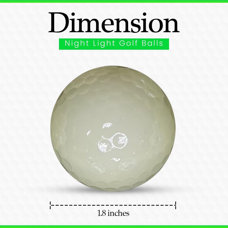 Reclaiming Par Glow in The Dark Golf Balls, Practice Golf