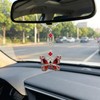 Butterfly Car Accessories Rearview Mirror Hanging Charm, Crystal Suncatcher Car
