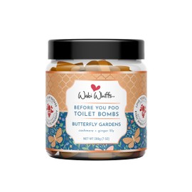 Fizzing Toilet Bombs – Butterfly Gardens | Natural Bathroom Deodorizer | Odor Eliminator Tablets for Freshness & Cleanliness | Eco-Friendly Septic Safe Tablets | 60 Count |