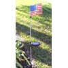 Ntertainment House Set of 1 Solar Garden Stake Lights with Color Changing LED or Regular White LED Landscape Path Lights (1 Piece) (Flag (White LED only))